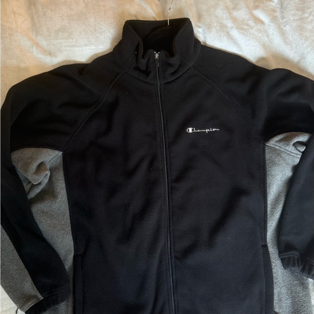 Champion Black Windbreaker Jacket